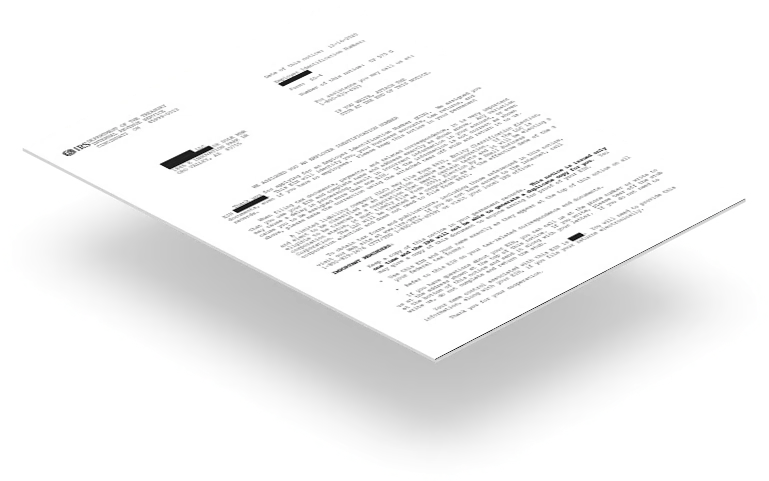 IRS EIN Letter