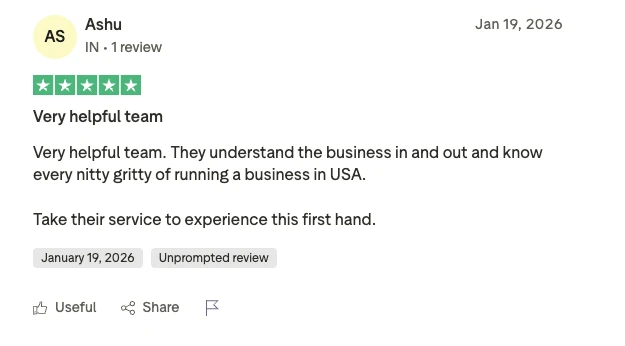 Trustpilot review - Ashu